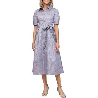 Alex Evenings Floral Jacquard Dress in Lilac Multi at Nordstrom, Size 16