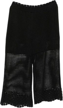 Iro Iro, Broeken, Dames, Zwart, S, Lirysse gehaakte broek