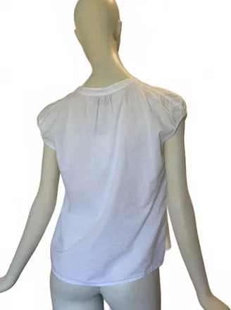 A Shirt Thing Womens Emma Cabo Top In White