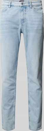 HUGO BOSS Straight Fit Jeans aus reiner Baumwolle Modell Re.Maine in Hellblau, Größe 33/32