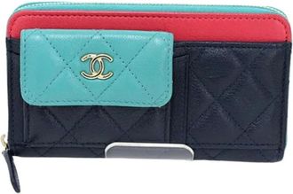 Chanel Pre-owned Wallets, female, Multicolor, Size: ONE SIZE Pre-owned Vintage Bi-fold Wallet
