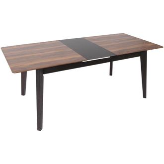 Hhg Non utilizzato] Tavolo pranzo allungabile salotto soggiorno HHG 668 77x160x90cm laminato hpl legno chiaro effetto marmo