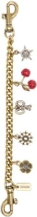 Coach Keyrings, female, Multicolor, Size: ONE SIZE Crystal Motif Chain Bag Charm