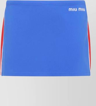 Miu Miu stretch nylon mini skirt