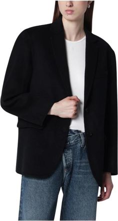 Anine Bing Quinn Blazer - Dames - Blazers - Zwart - L - Wol - Jassen