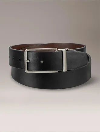 Calvin Klein Mens Reversible Harness Belt - Black - XL