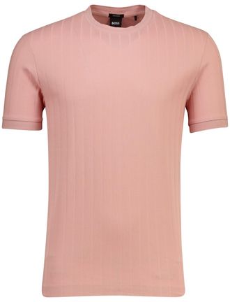 HUGO BOSS Roze t-shirt BOSS Black Thompson korte mouw structuur
