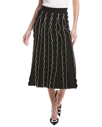 Gracia Front Knitted Flared Skirt