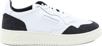Autry BlackWhite Medialist Leather Sneakers