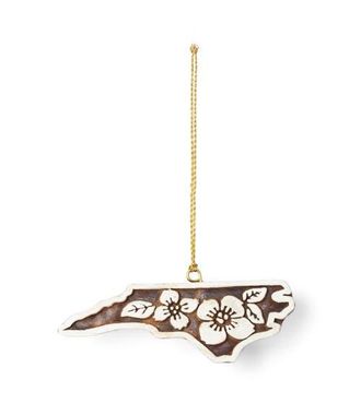 Matr Boomie North Carolina State Dogwood Ornament in Natural at Nordstrom