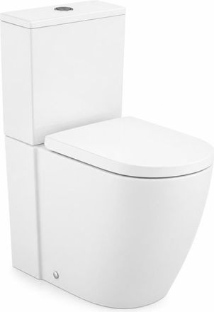 Roca Inodoro Completo Meridian Blanco Brillo Roca Tornado Adosado A Pared Con Salida Dual