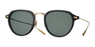 Eyevan 7285 Star Burst PBK/G Mens Sunglasses Black Size 48