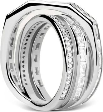 PD Paola Verona ring met meerdere banden - Zilver