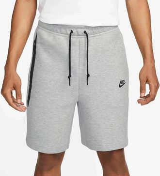 Nike Sportswear Shorts Mens Gray Tech Fleece Drawstring Waist Active UPS104
