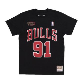 Mitchell & Ness Camiseta Hardwood Classics N&deg; 91 Dennis Rodman - Sport - Hombre - Negro - S