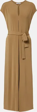 Max Mara Feluca keyhole belted maxi dress