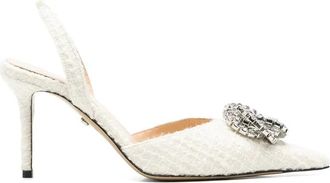 Mach & Mach Mach & Mach, Schoenen, Dames, Beige, 38 EU, Tweed, Schoenen Mach & Mach