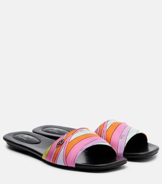 Pucci Yummy Iride twill slides