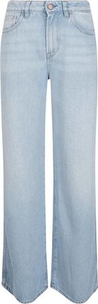 3x1 The Kat Straight Jeans - Dames - Regular Fit Jeans - Blauw - W27 - Denim - Jeans