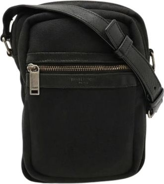 Saint Laurent Pre-owned Canvas Schoudertas - Dames - Vintage Schoudertas - Zwart - ONE Size - Vintage