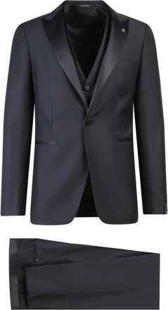 Tagliatore Single-breasted Suit - Heren - Business pakken - Blauw - 3XL - Wol - Kostuums