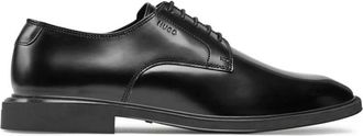 HUGO BOSS Zwarte Derby Schoenen met Kwastjes - Heren - Nette schoenen - Zwart - 42 EU - Schoenen