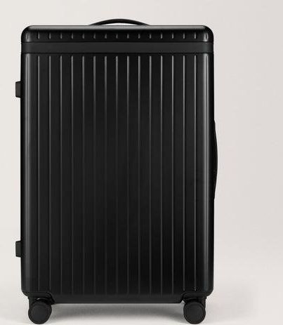 Large Check-in Luggage - Hard Case Lightweight Polycarbonate - Black