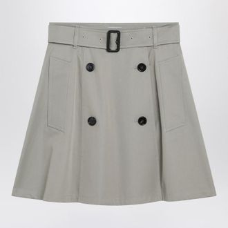 Burberry Trench Mini Skirt In Gabardine