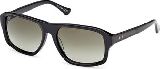 Web Eyewear WE0393 01P Mens Sunglasses Black Size 57