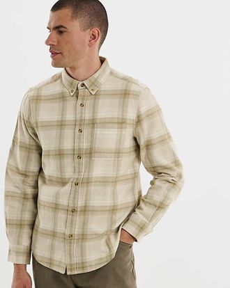 Jacamo Flannel Check Short Sleeve Shirt