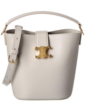 Celine Celine Louise Small Leather Bucket Bag