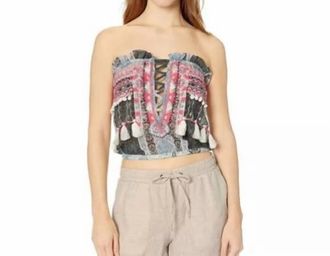 Ramy Brook Alessia Blouse In Grey / White