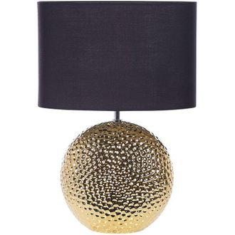 Beliani Table Lamp NASVA Ceramic Gold