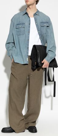 AllSaints Denim Shirt Gribbs, Mens, Blue