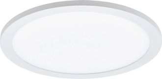 Loops Flush Ceiling Light Colour White Shade White Plastic Bulb LED 14W Included