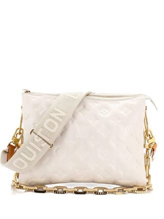 Louis Vuitton Coussin Bag Monogram Embossed Lambskin PM crossbody bag - White