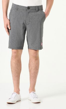 MC2 Saint Barth Man Black Ripstop Fabric Bermuda