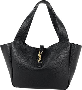 Saint Laurent Black Leather Tote Bag (Pre-Owned)