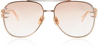 Anna-Karin Karlsson CLAW VOYAGE Rose Gold Womens Sunglasses Gold Size 58