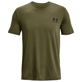 Under Armour Sportstyle Left Chest S/S Funktionsshirt für Herren | oliv
