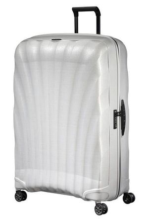 Samsonite C-LITE Hardside 33-Inch Extra Large Checked Spinner Luggage in Off White at Nordstrom, Size X-Large