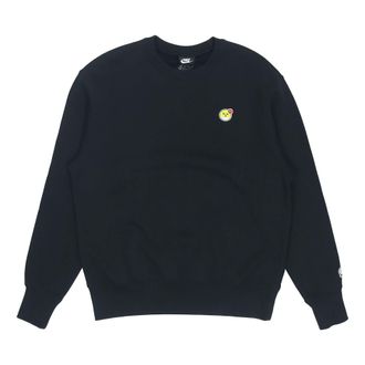 Nike Airmoji Series Sportswear logo Casual Pullover Sports Round Neck Black CZ2362-010