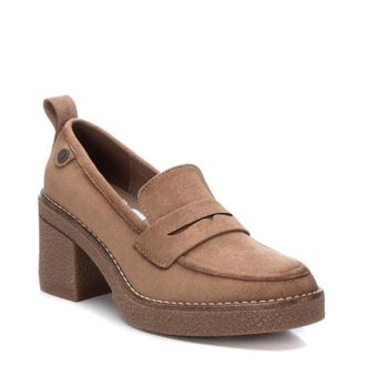 Xti Womens Heeled Suede In Taupe