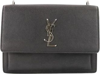 Saint Laurent Pre-owned Cross Body Bags, female, Black, Size: ONE SIZE Pre-owned Vintage Shoulder Bag
