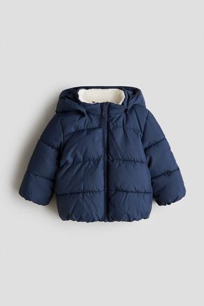 H&M Water-repellent puffer jacket in Blue at Nordstrom, Size 12M