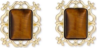 Petit Moments Viva Stud Earrings in Gold/Brown at Nordstrom