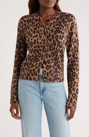 Rails Millie Leopard Print Cardigan at Nordstrom Rack, Size Large