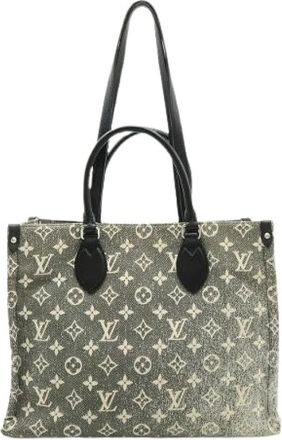 Louis Vuitton Pre-owned Denim Tote Bag - Dames - Vintage Shopper - Zwart - ONE Size - Denim - Vintage