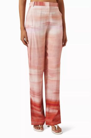 Hemant & Nandita Printed Straight Leg Pants In Multi