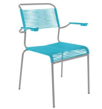 Schubiger M&ouml;bel Spaghetti-Stuhl S&auml;ntis mit Armlehnen